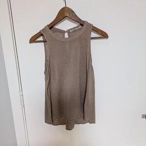 Women's Tan Sleeveless Top